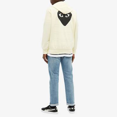 Comme des Garçons PLAY Comme des Garcons Play Black Heart Full Zip Back Print Hoody outlook