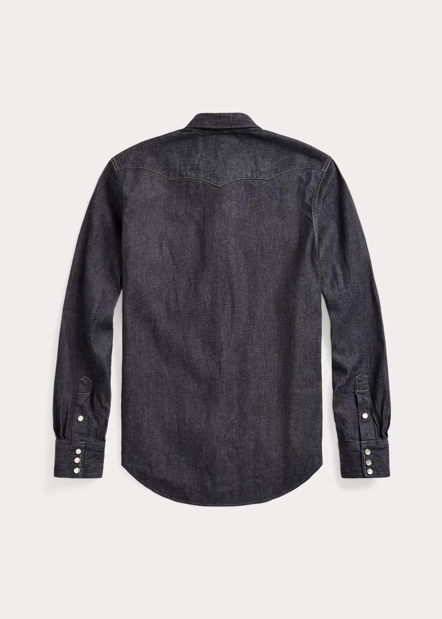 Slim Fit Denim Western Shirt - 2