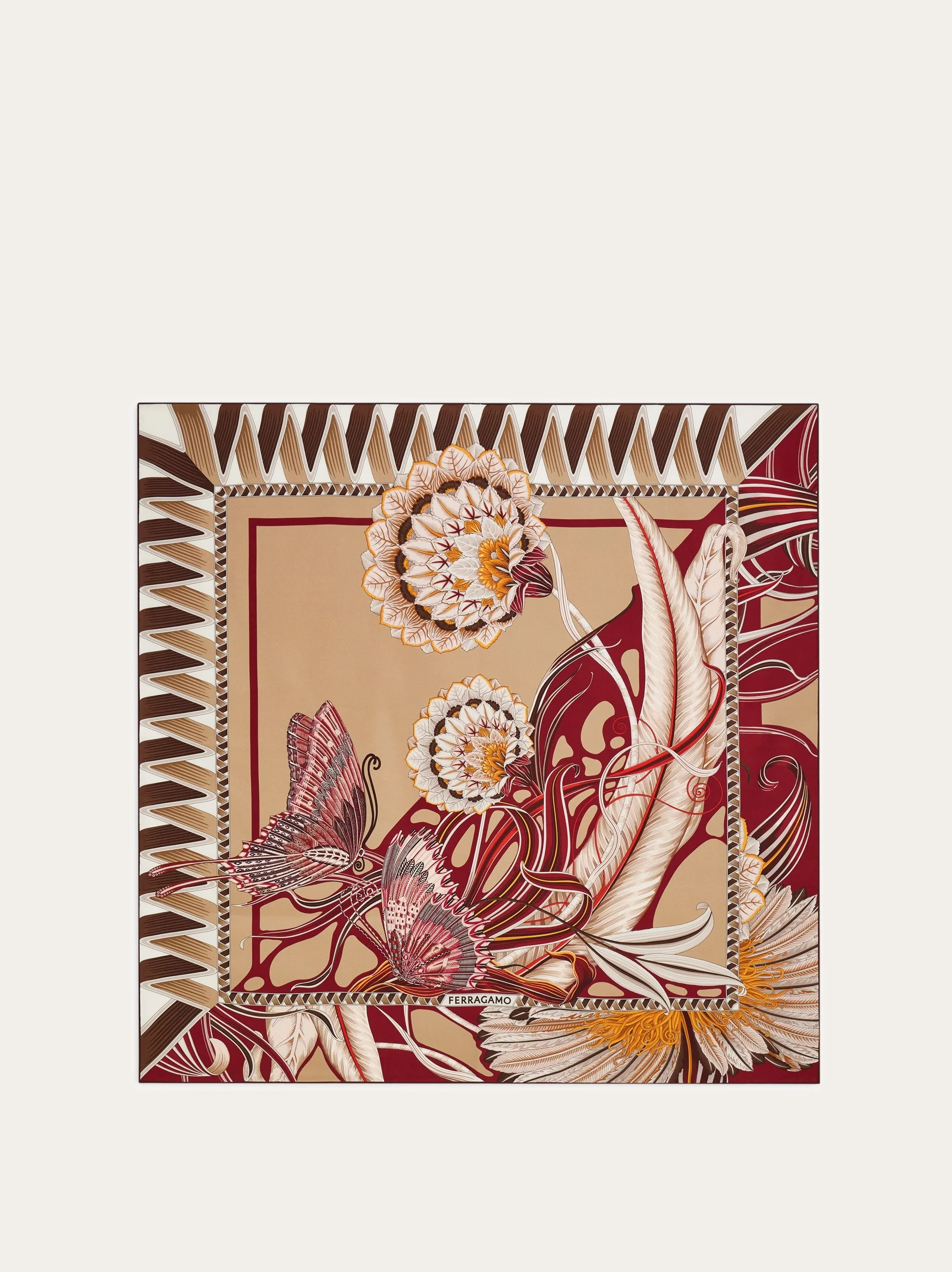 Giada print silk scarf - 1