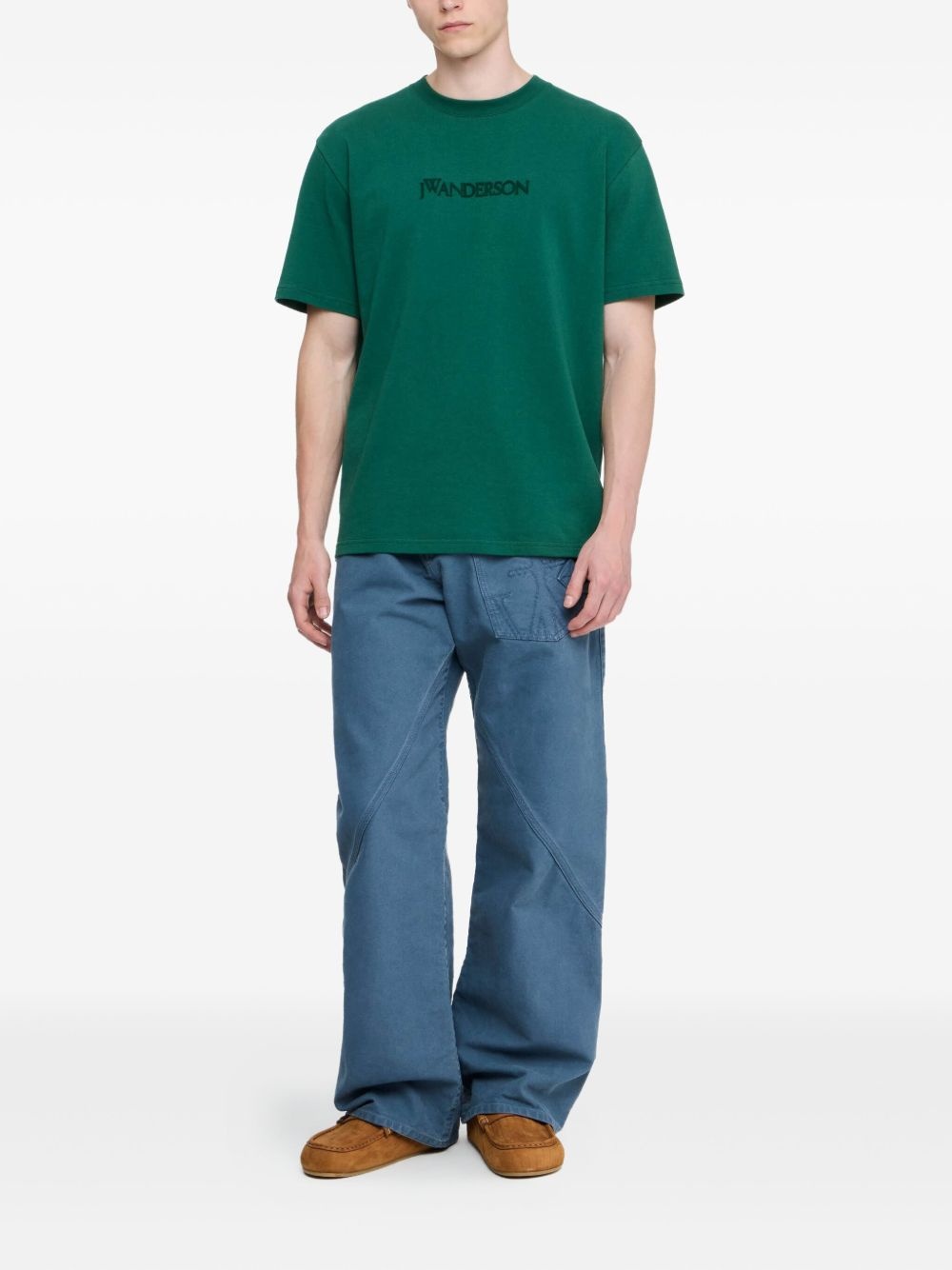 logo-embroidered T-shirt - 2