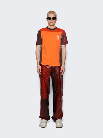 Marine Serre Graphic Patchwork T-shirt Orange outlook