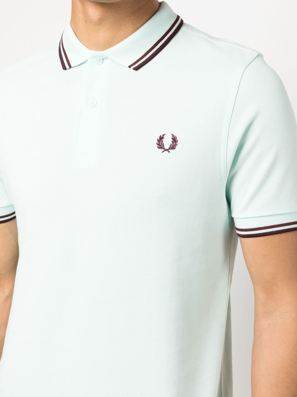 embroidered-logo short-sleeved polo shirt - 5