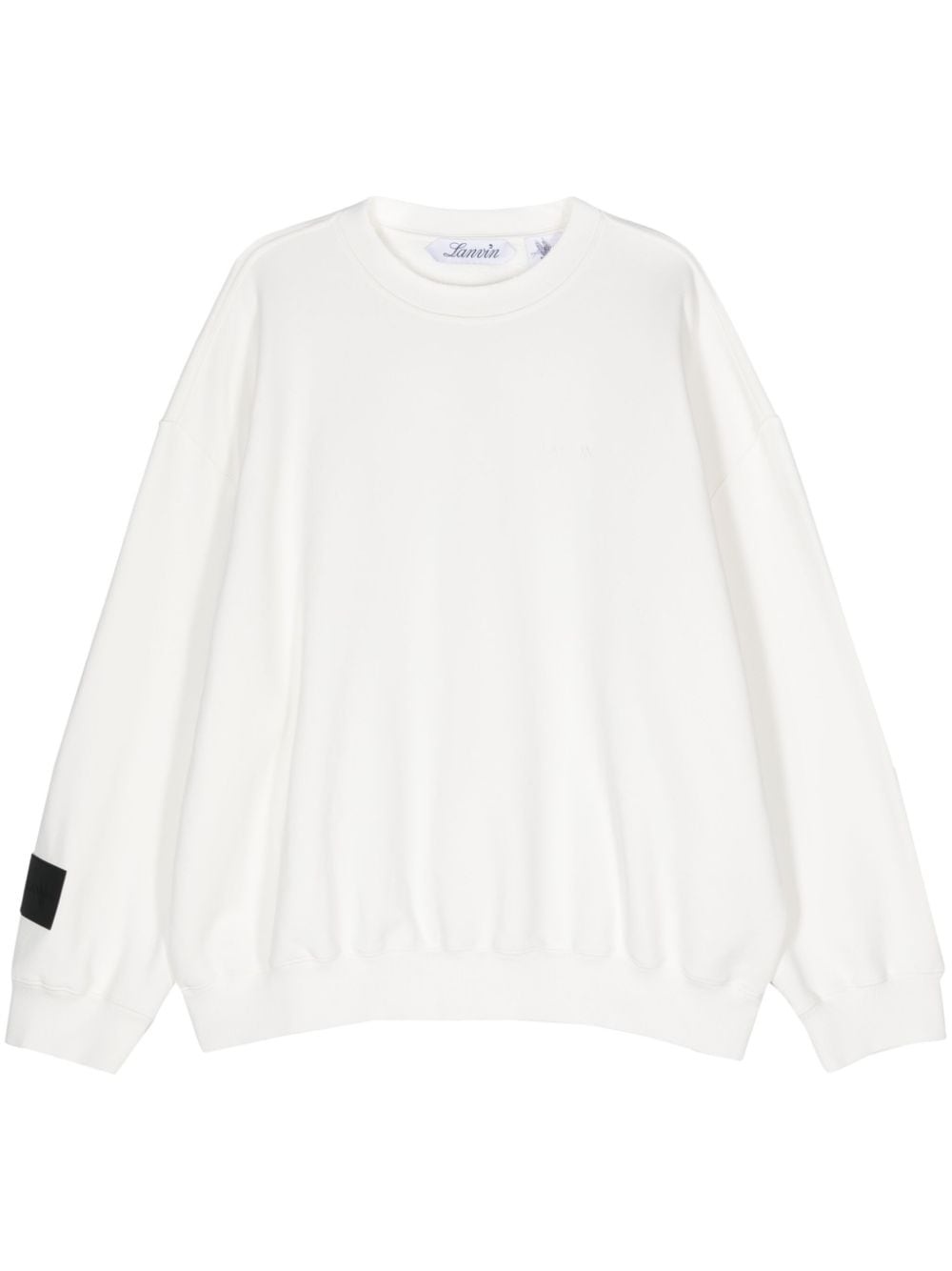 logo-print cotton sweatshirt - 1