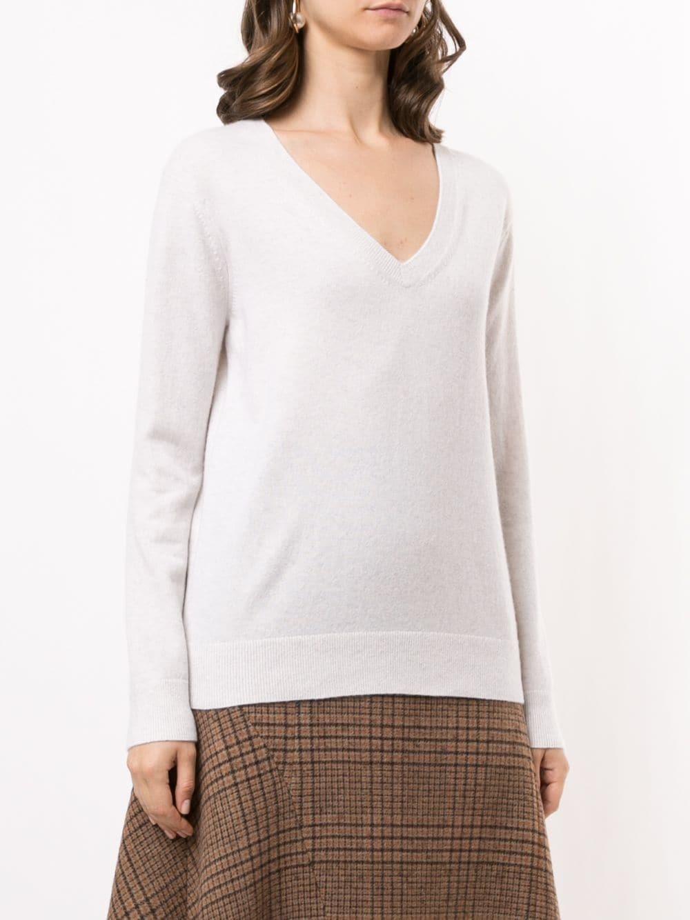 cashmere V-neck jumper - 3