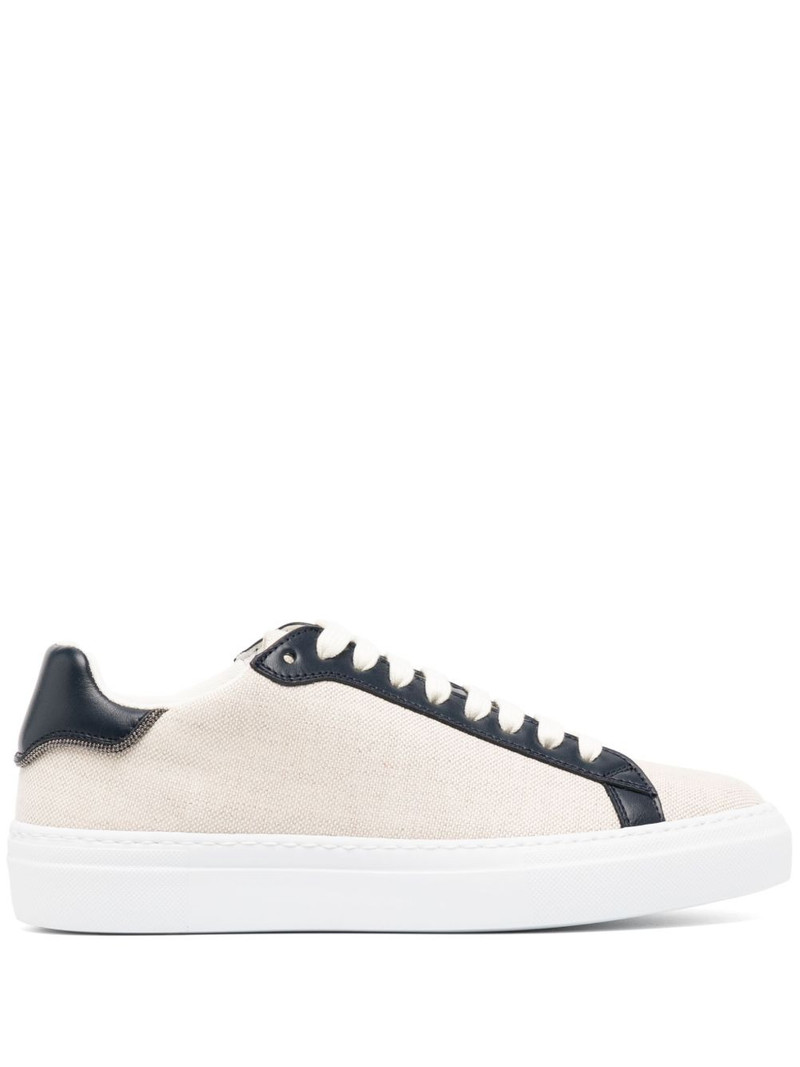 canvas leather sneakers 1
