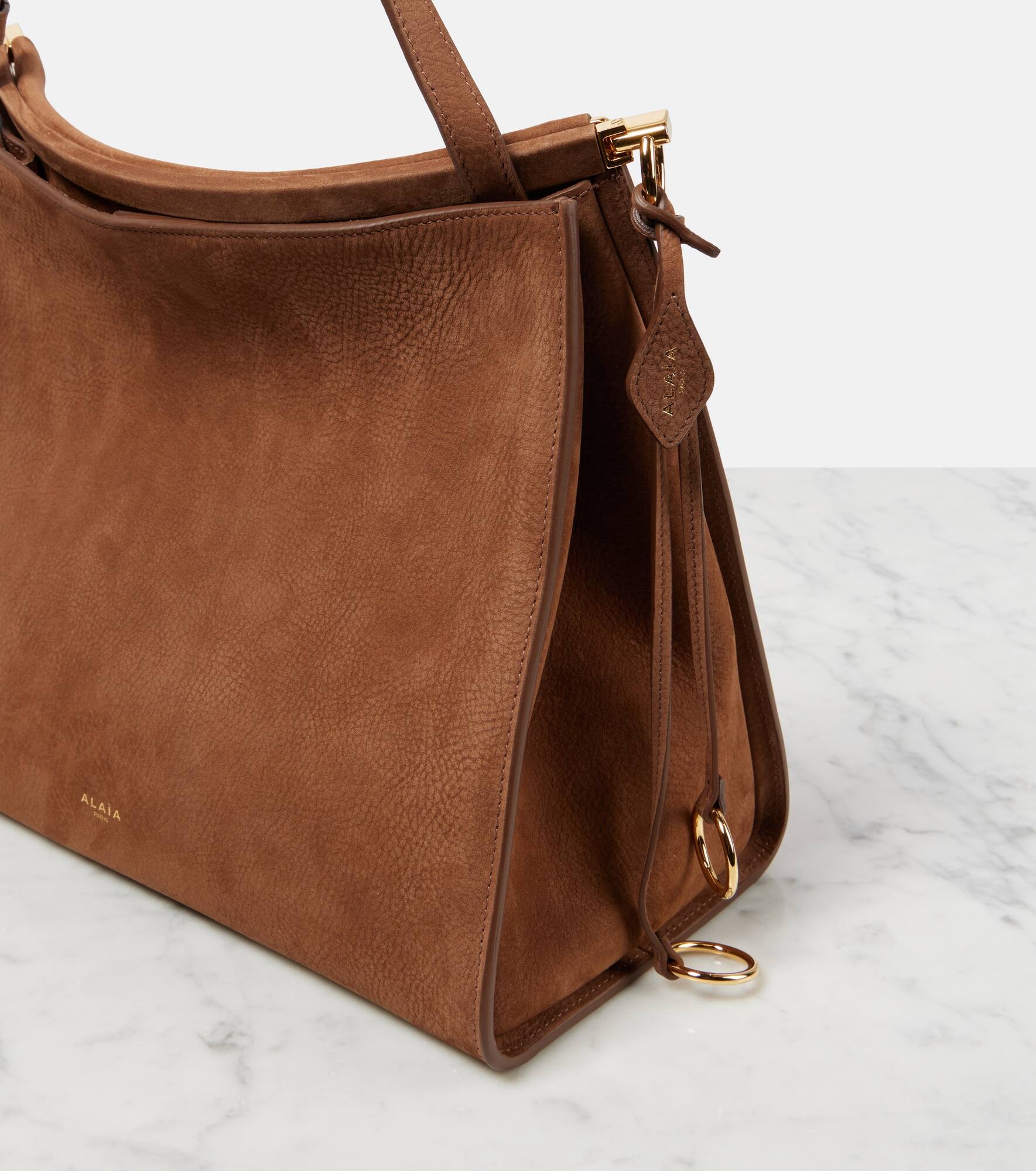 Le Click Medium suede shoulder bag - 6