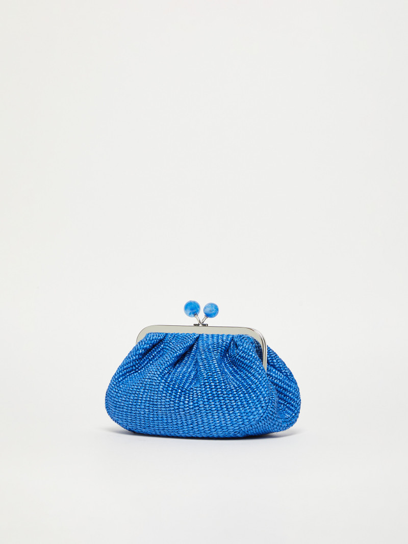 WEEKEND Max Mara PALMAS Small raffia-effect Pasticcino Bag outlook