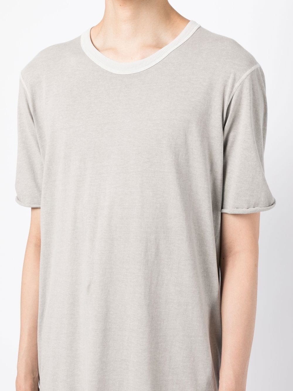 round-neck cotton T-shirt - 5