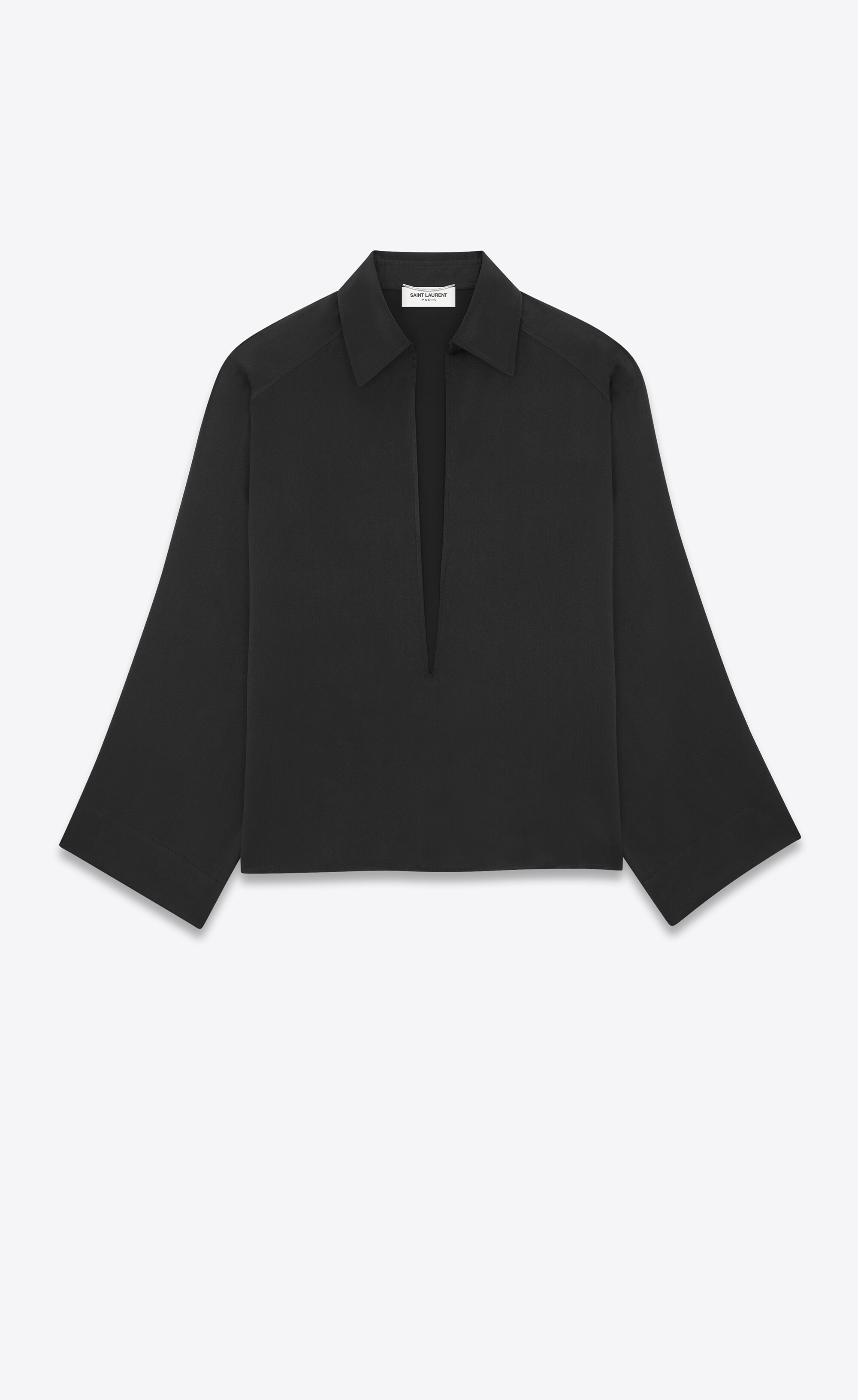 vareuse shirt in crepe satin - 1