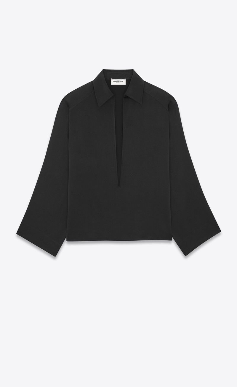 vareuse shirt in crepe satin 1