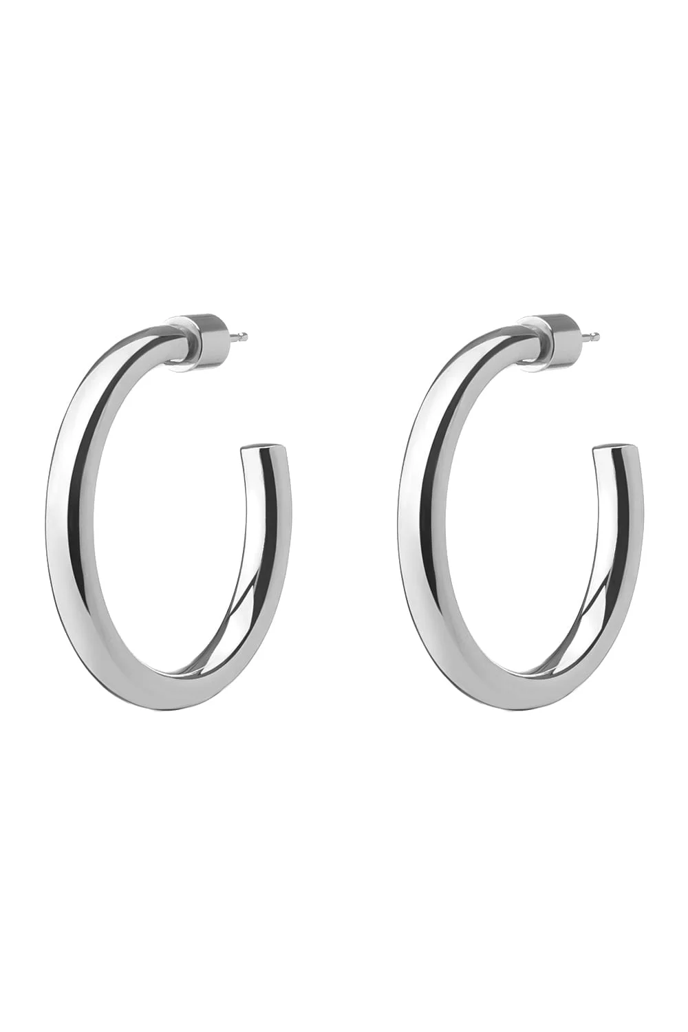 Mini Lilly Hoop Earrings - Silver - 1in - 1