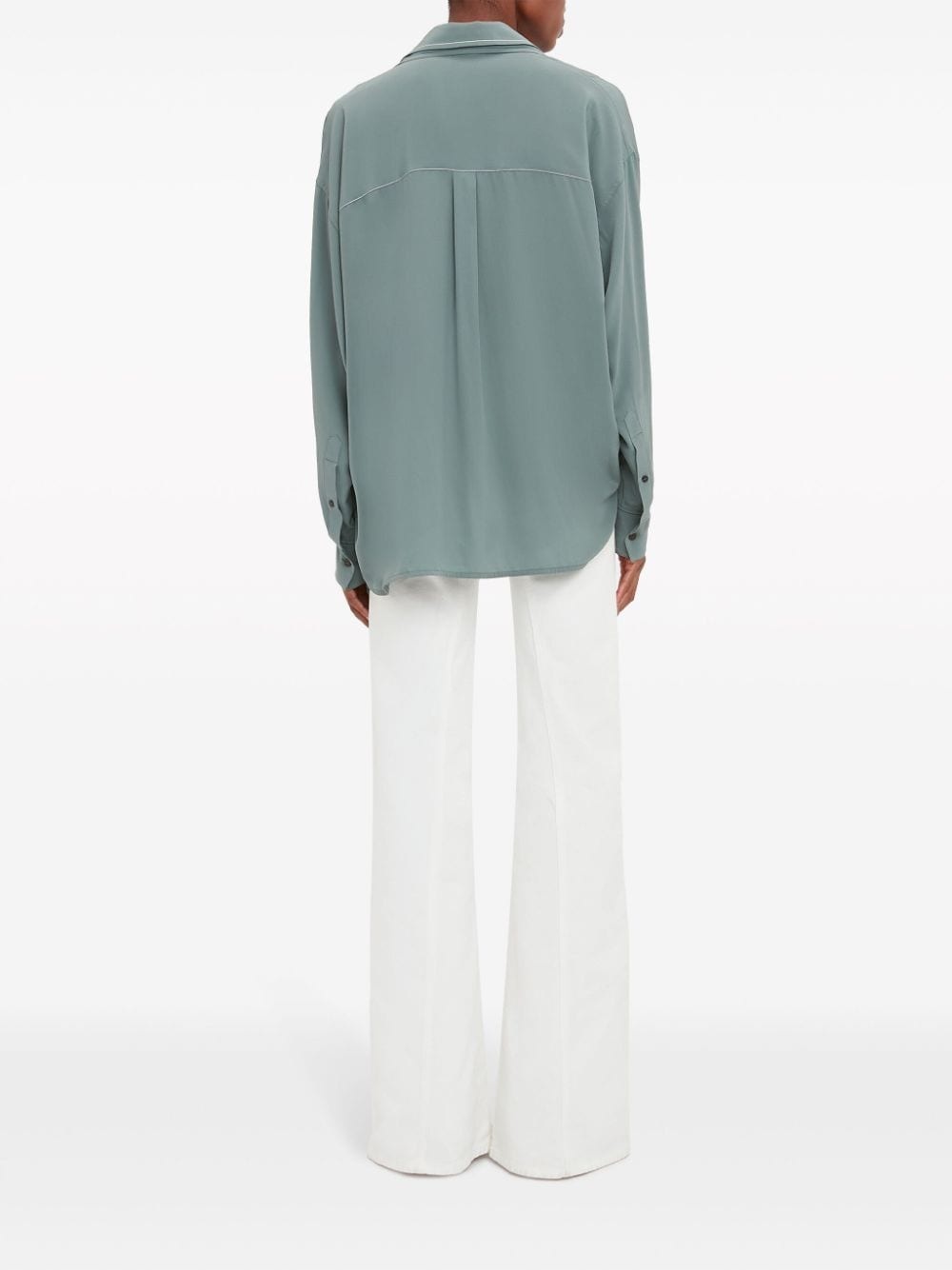 long-sleeve double-layered shirt - 4