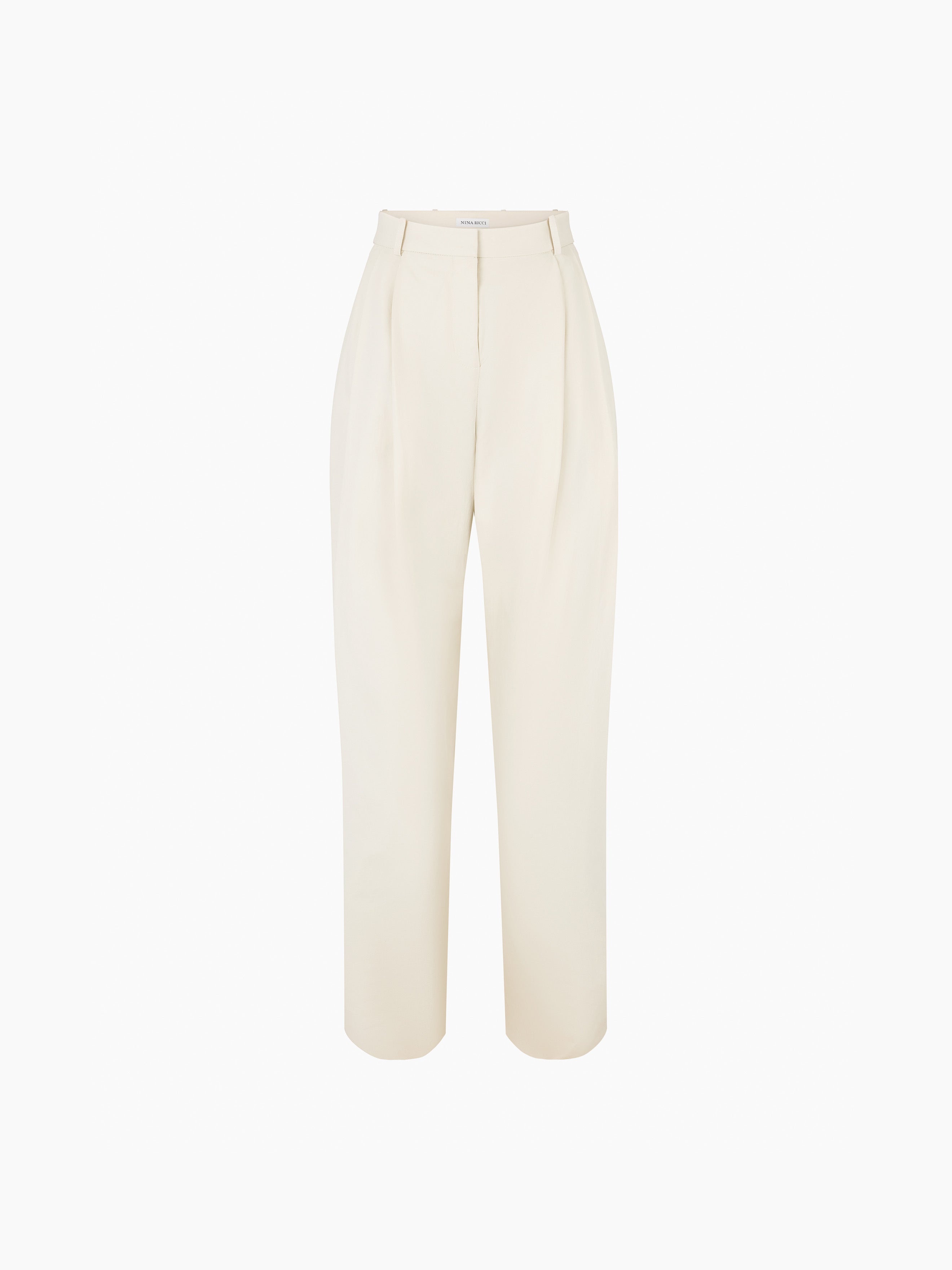 PLEATED WIDE-LEG PANTS - 5