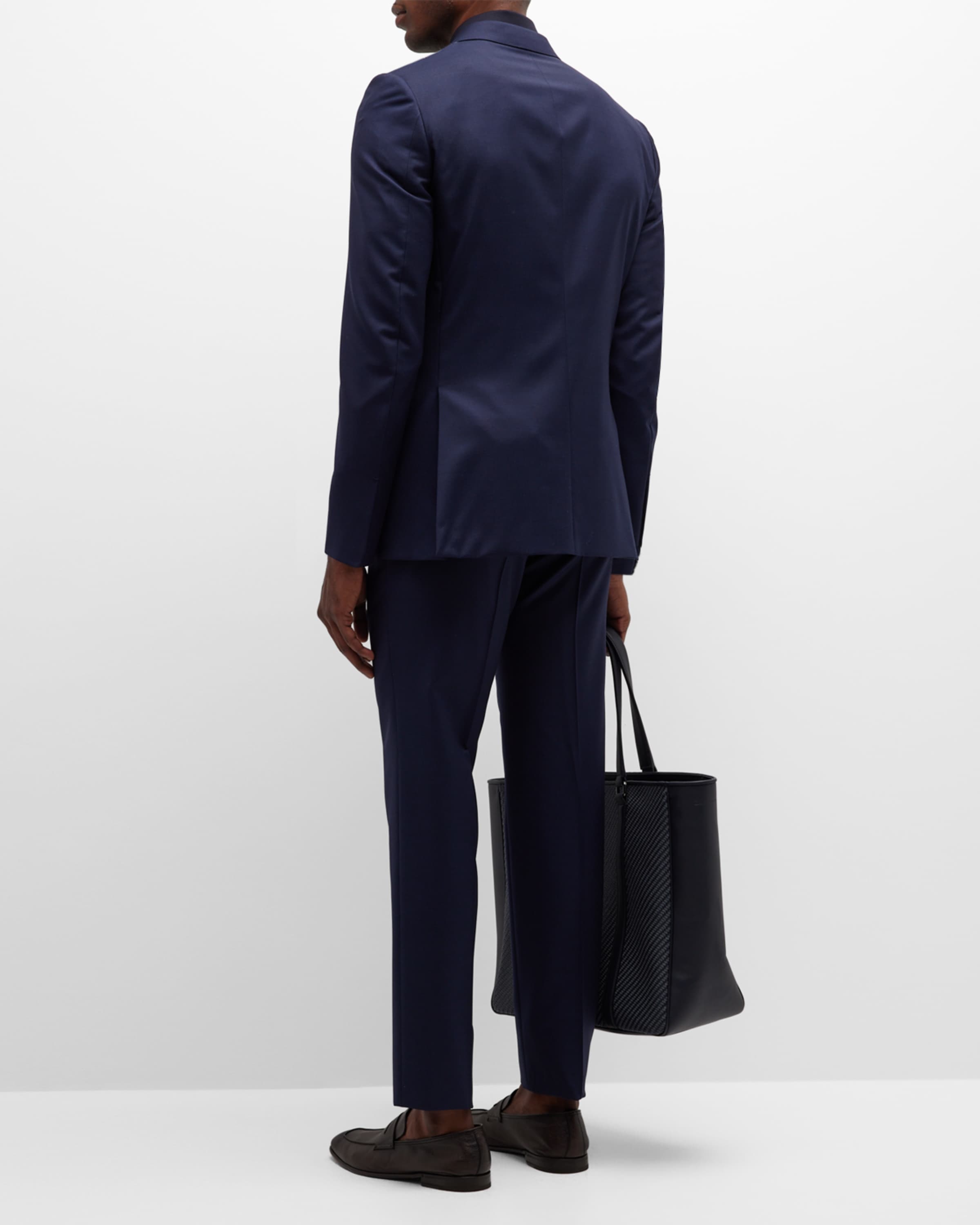 Men's Narrow Tonal Stripe Wool Suit - 3
