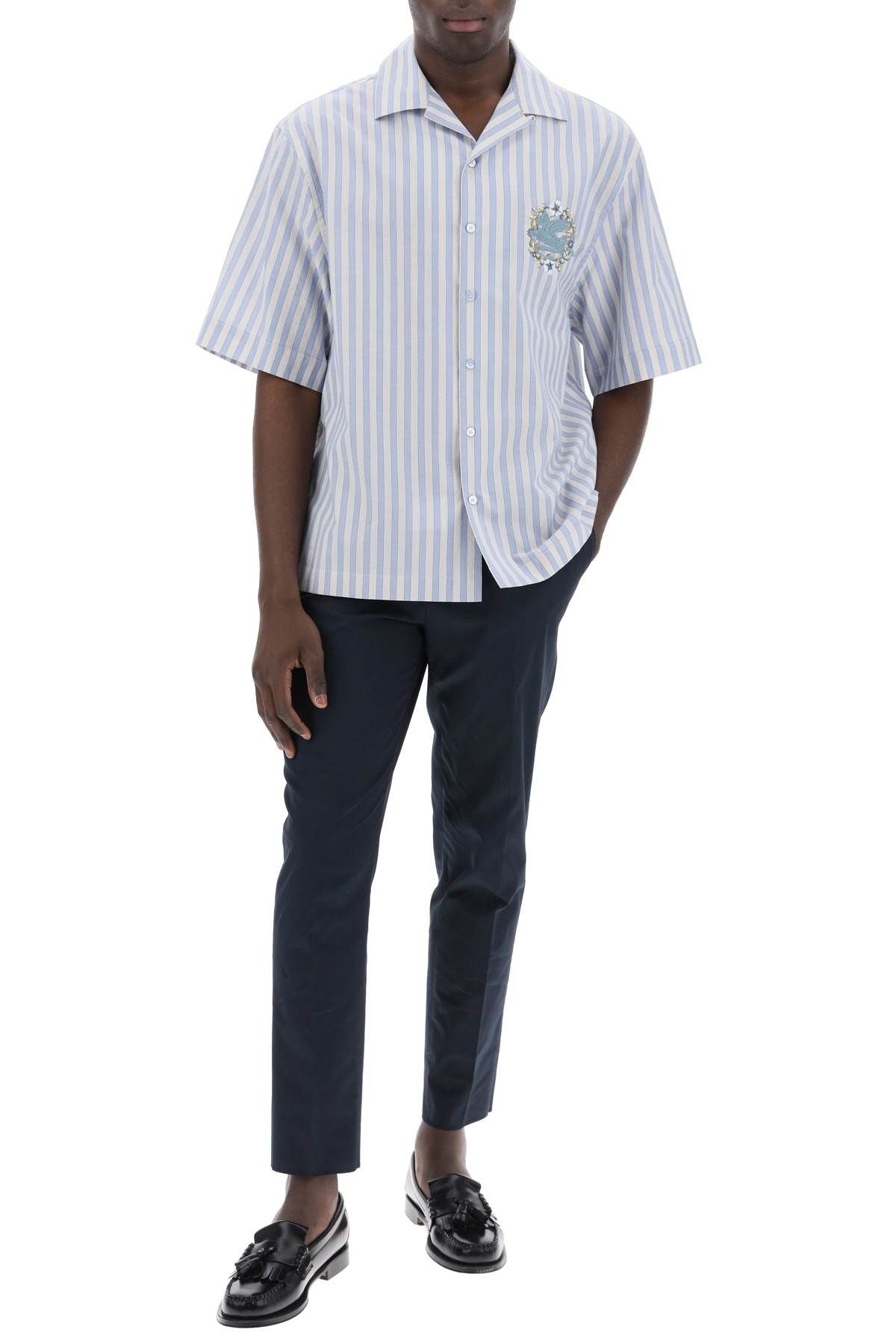 【関税込み】ETRO Cropped chino pants Etro classic white cropped chino pants cotton blend made in
