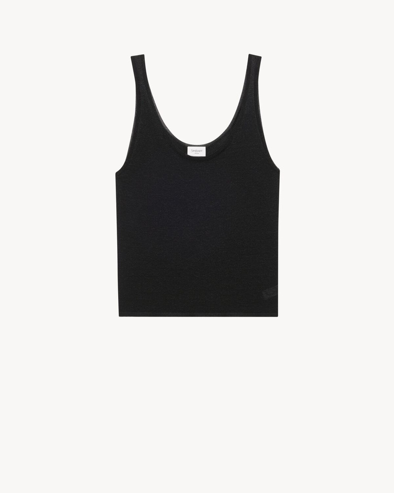 TANK TOP IN LUREX KNIT - 1