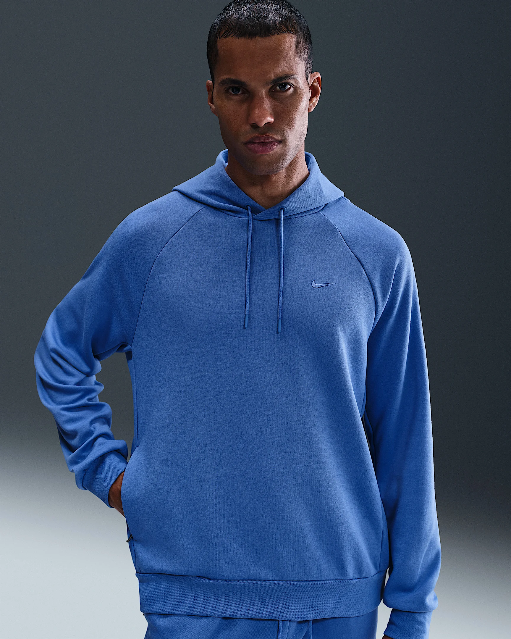 Nike Primary Fleece Men's Dri-FIT UV Pullover Performance Hoodie - 1