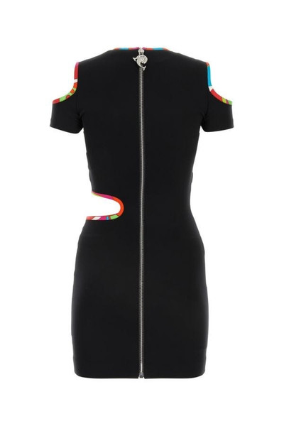 EMILIO PUCCI Black stretch nylon mini dress outlook