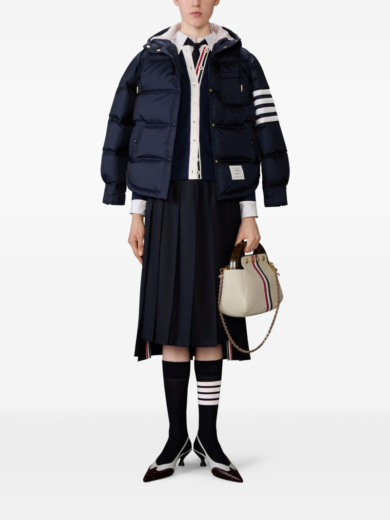 Thom Browne bobble lace-trim cardigan outlook