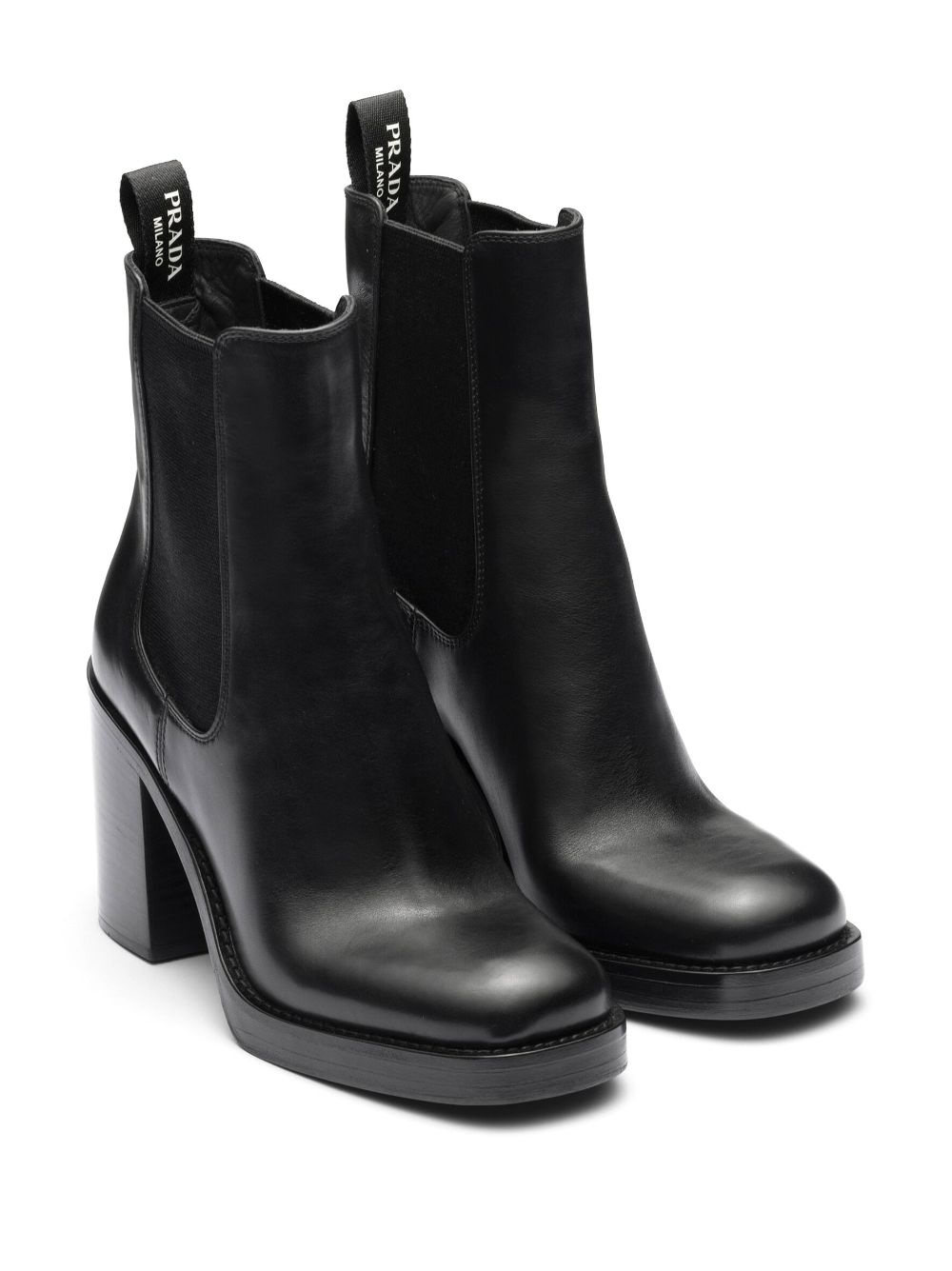 brushed leather 85mm ankle boots - 2