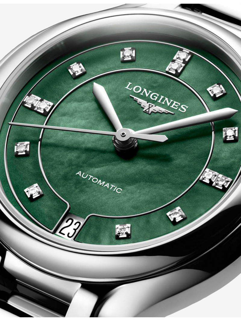 Longines PrimaLuna Stainless-Steel And 0.060ct Diamond Automatic Watch 34mm outlook