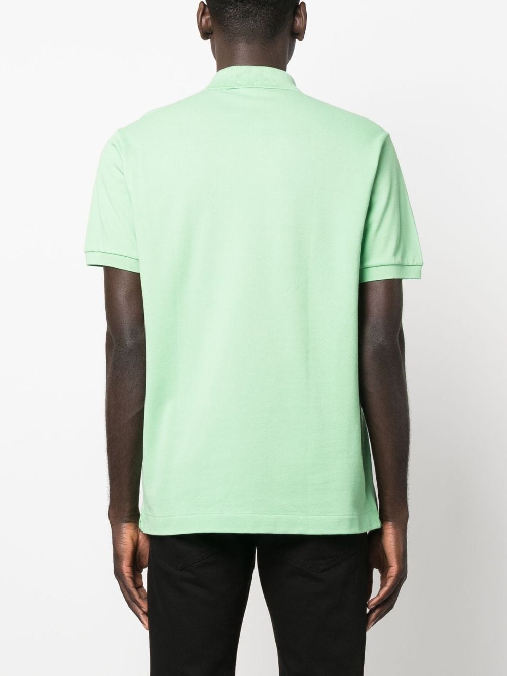 logo-patch cotton polo shirt - 4
