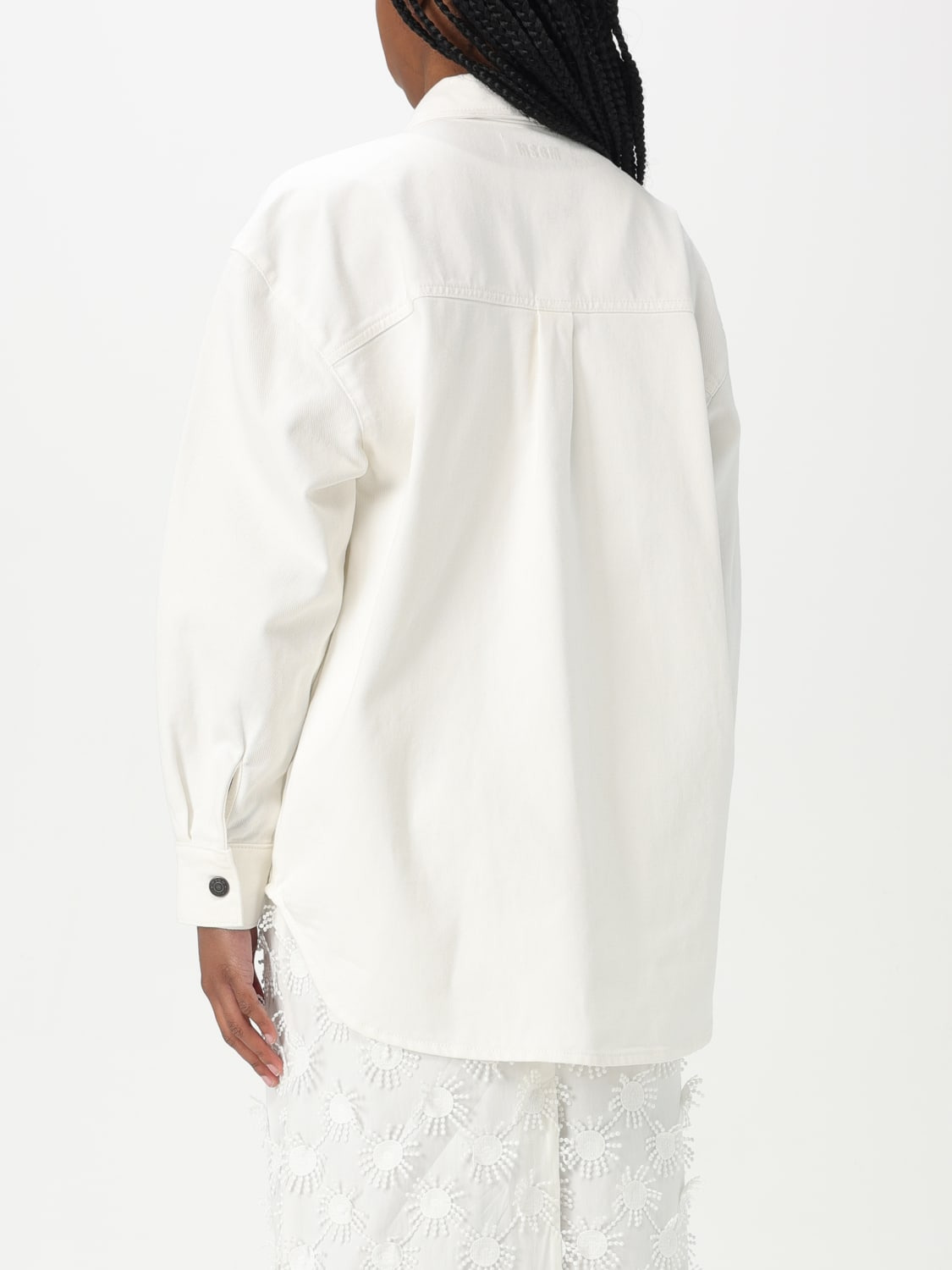 MSGM cotton shirt with embroidery - 3