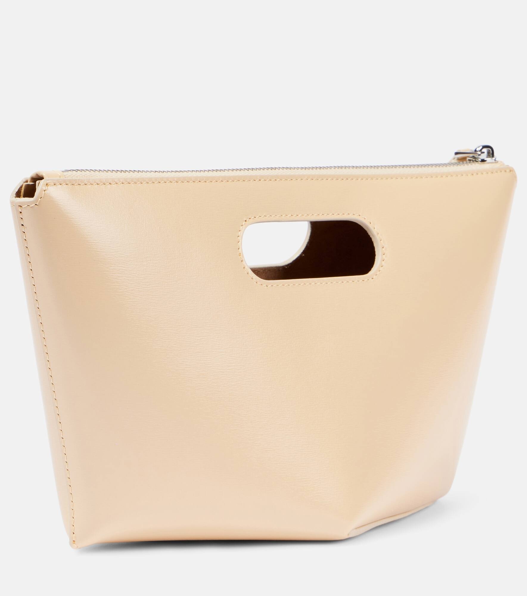 Folded Mini leather clutch - 4