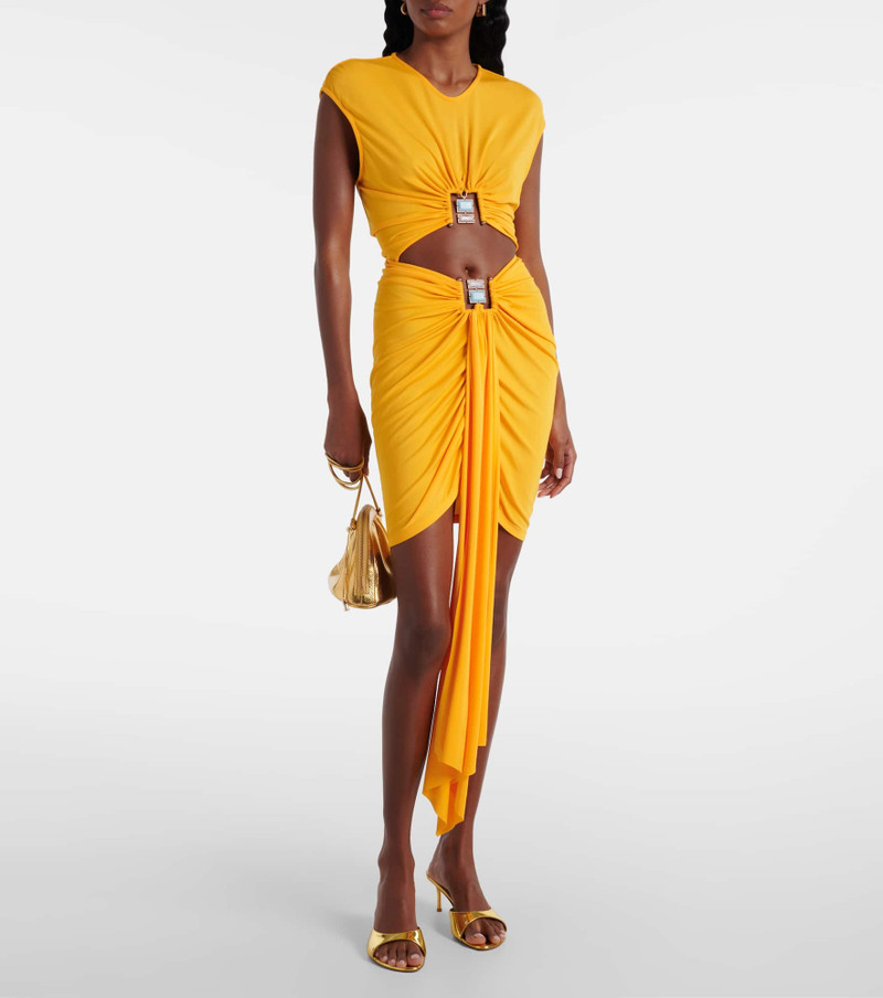 CHRISTOPHER ESBER Duo Bezel cutout jersey mini dress outlook