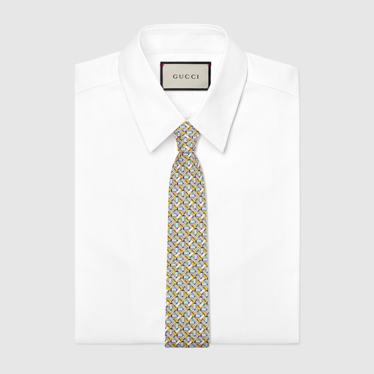 Round Interlocking G printed tie - 2