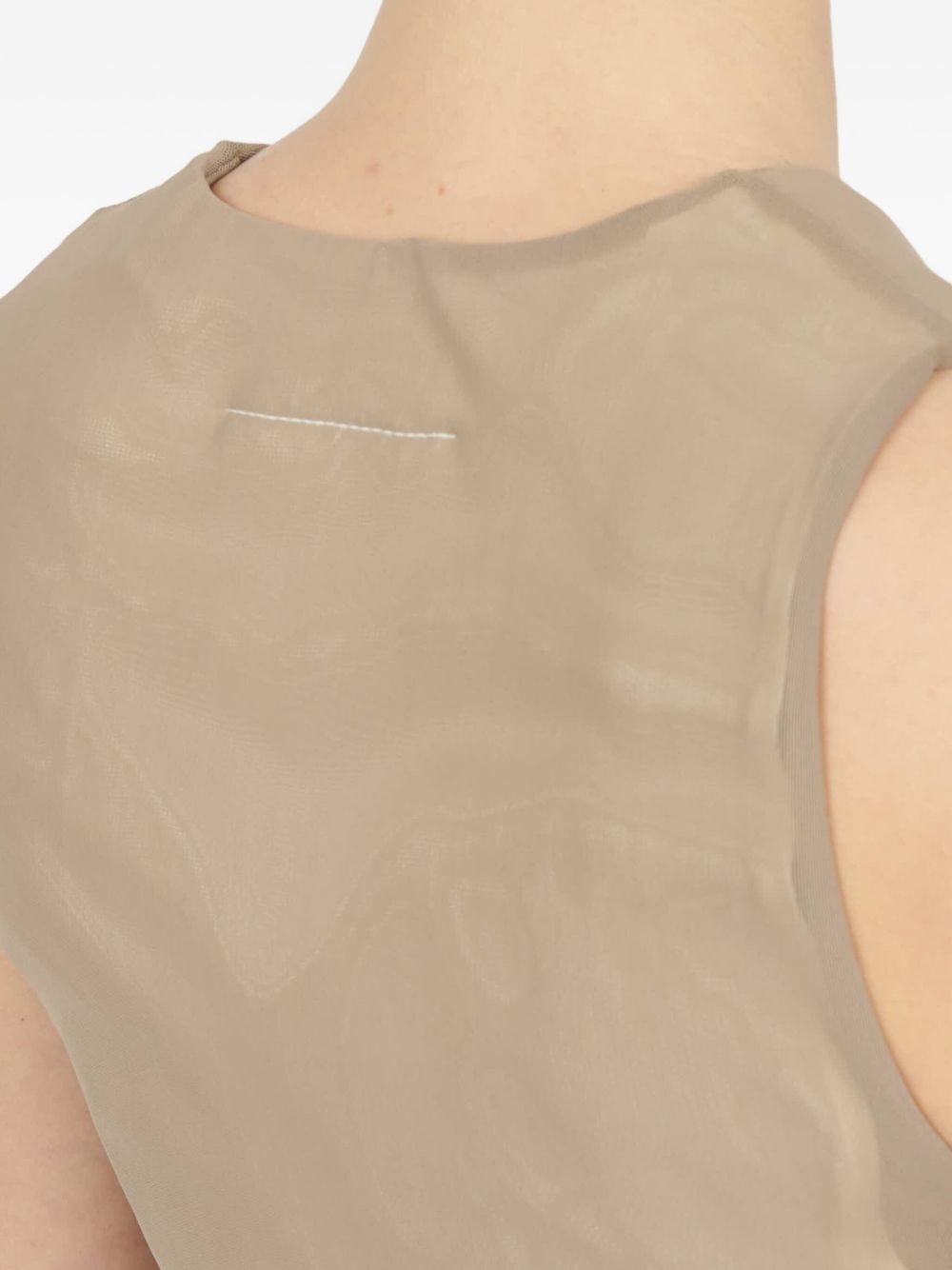 satin button-up waistcoat - 7