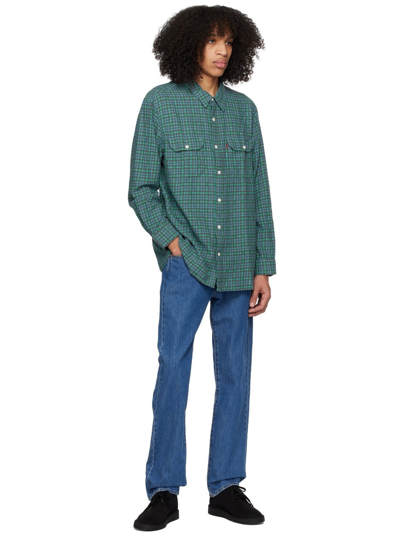 Levi's Green & Blue Jackson Shirt outlook