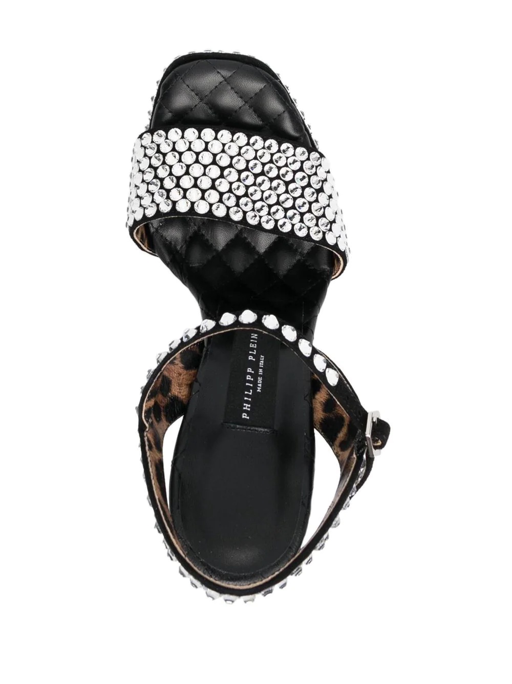 Strass crystal-embellished 140mm sandals - 4