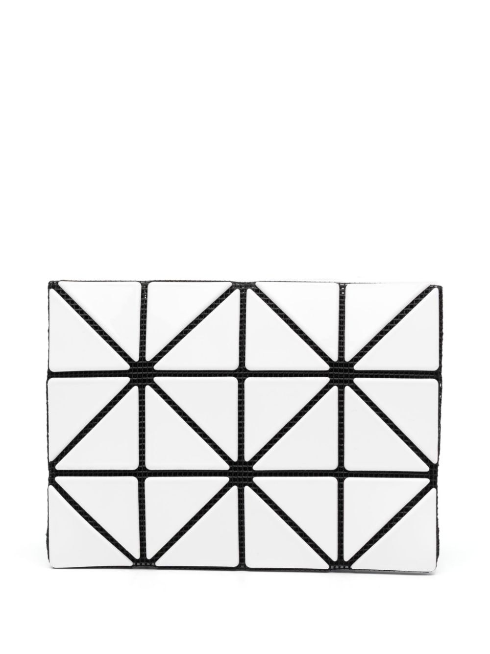 high-shine geometric-design cardholder - 2