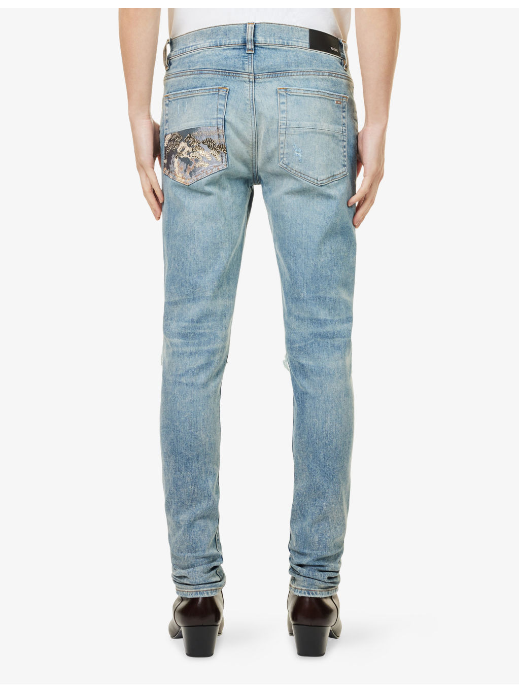 Crane MX1 Tapered-Leg Stretch-Denim Blend Jeans - 4