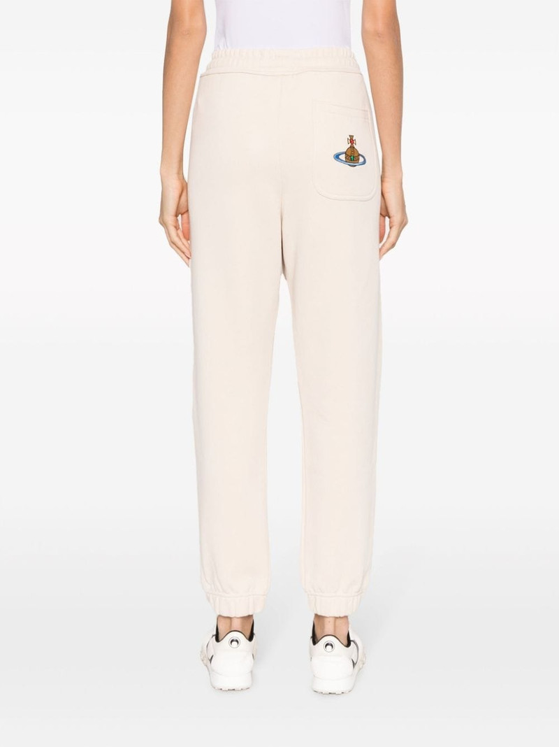 Orb logo-embroidered cotton track pants 4
