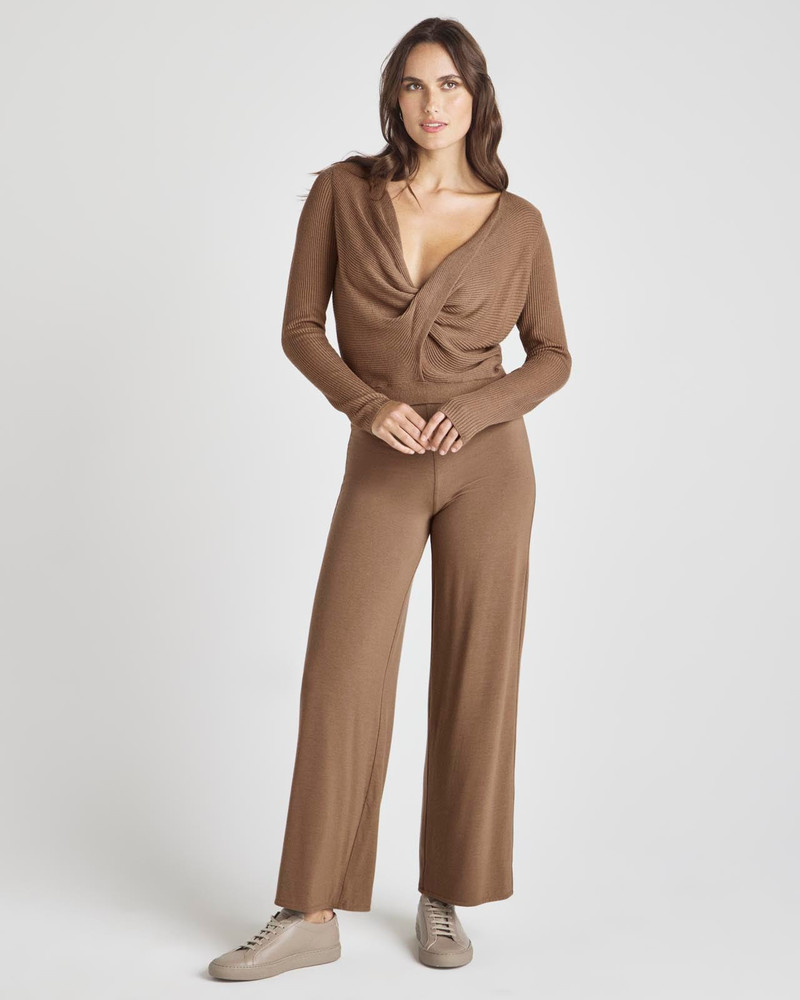 Splendid Loopknit LYR Surplice Sweater outlook