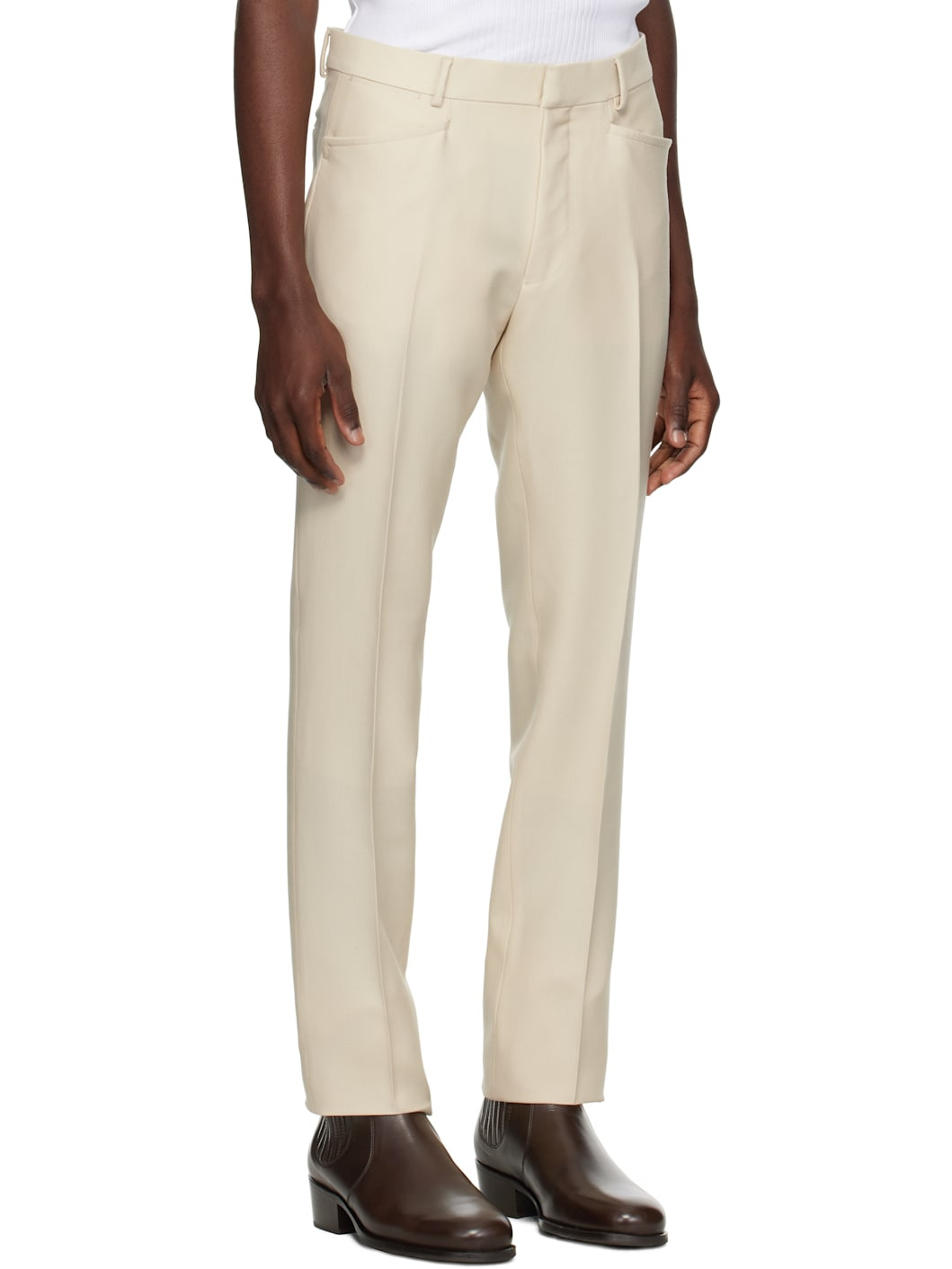 Beige Dyllan Trousers - 2