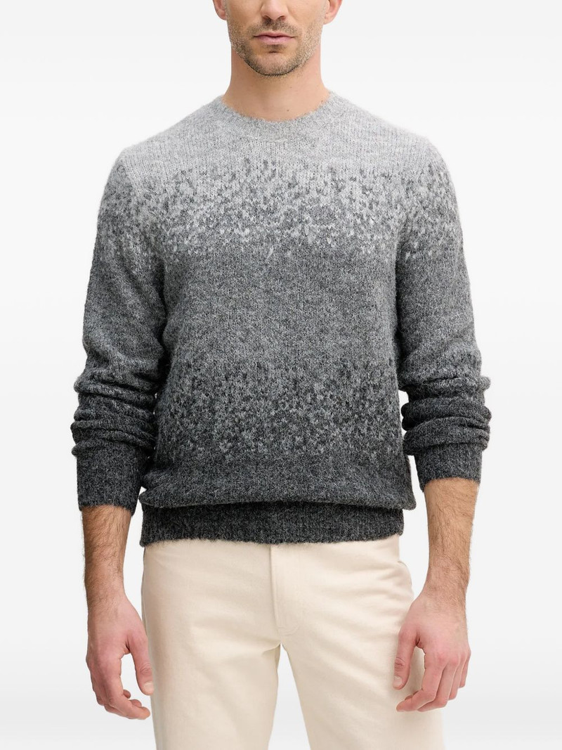 ombre crew-neck sweater 1