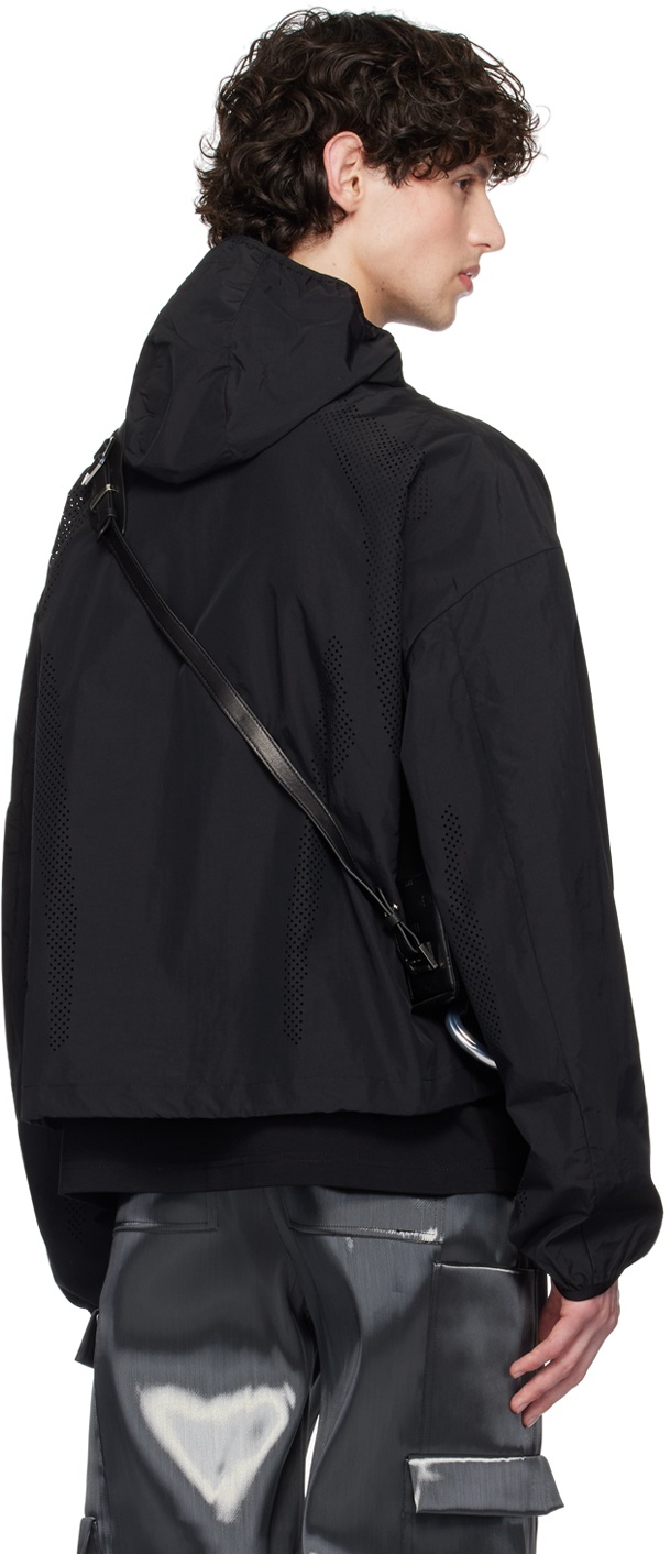 Black Windbreaker Jacket - 3