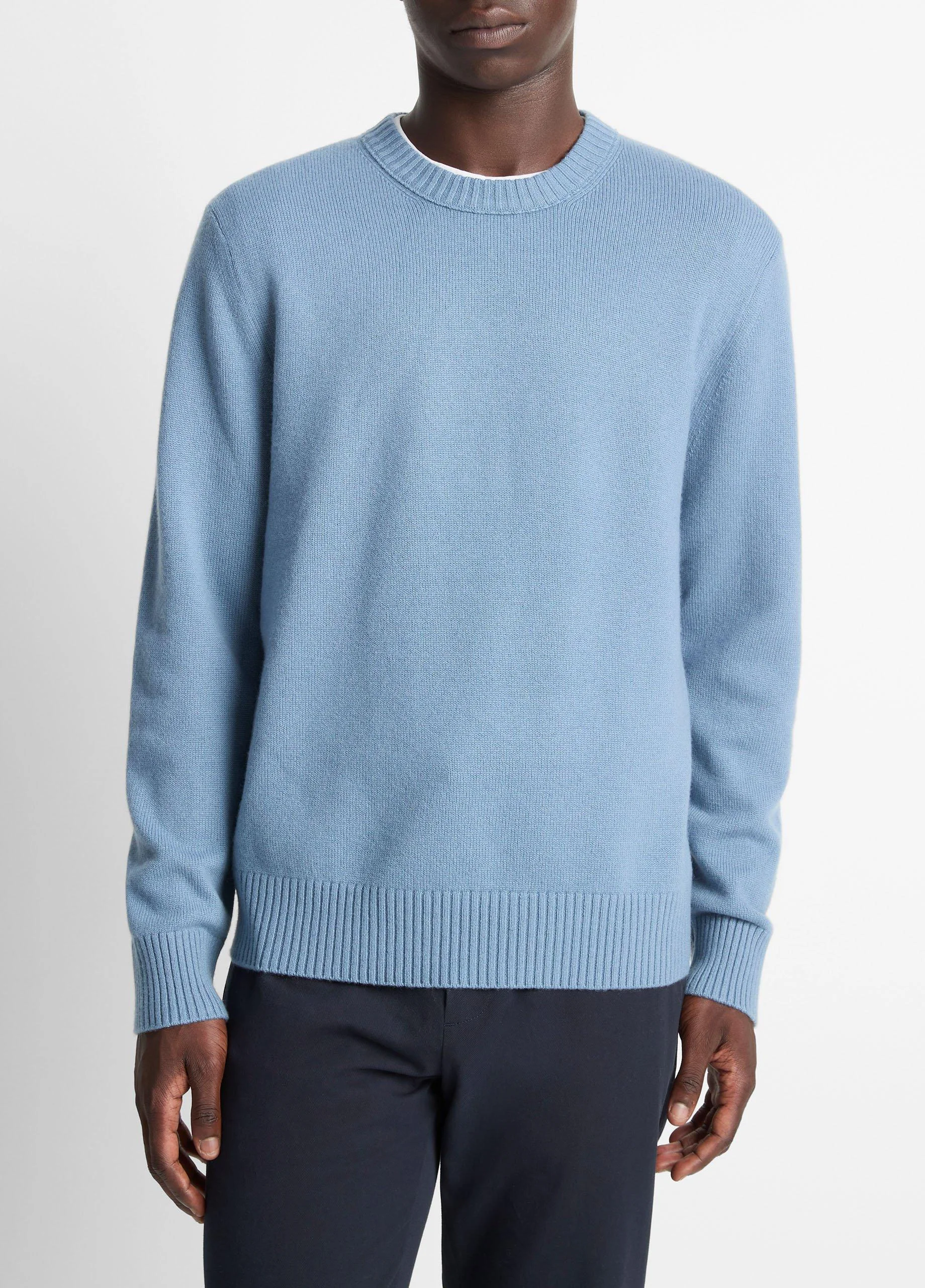 Wool-Cashmere Crew Neck Sweater - 1