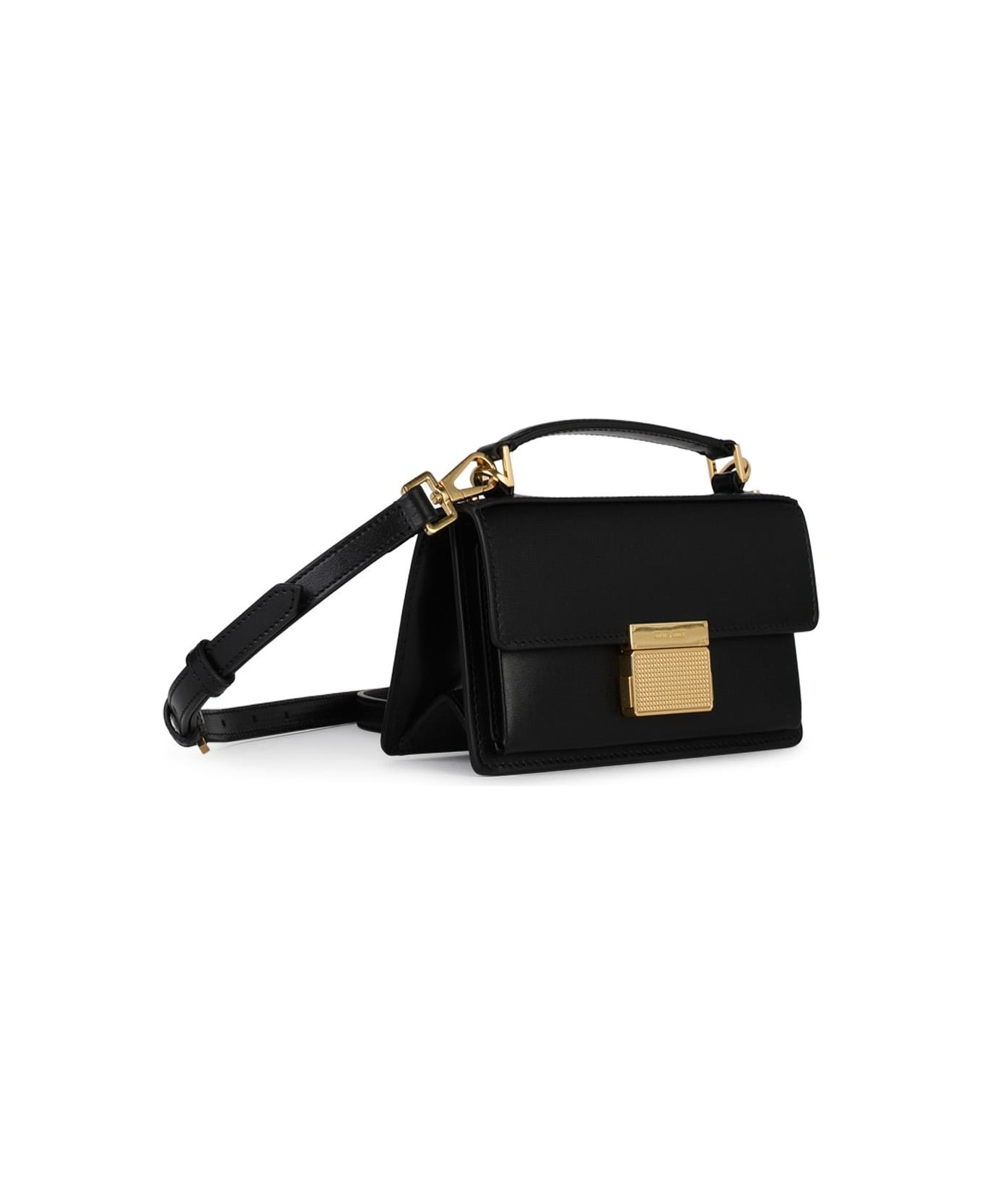 Small 'venezia' Black Palmellata Leather Bag - 2