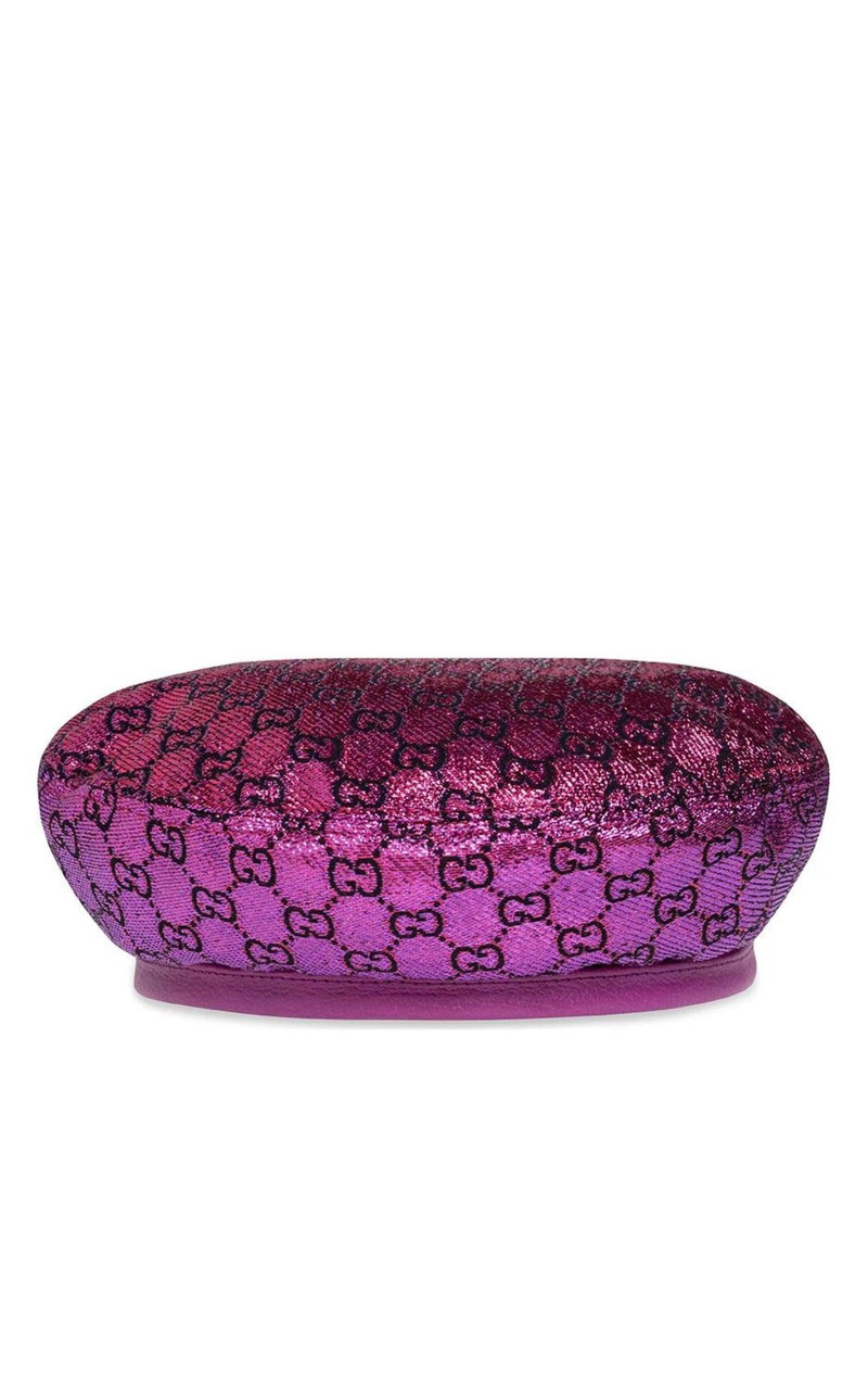 Monogram Metallic Effect Beret 4