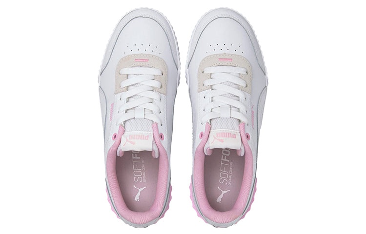 (WMNS) PUMA Carina Lift Casual Board Shoes White/Pink 373031-10 - 3