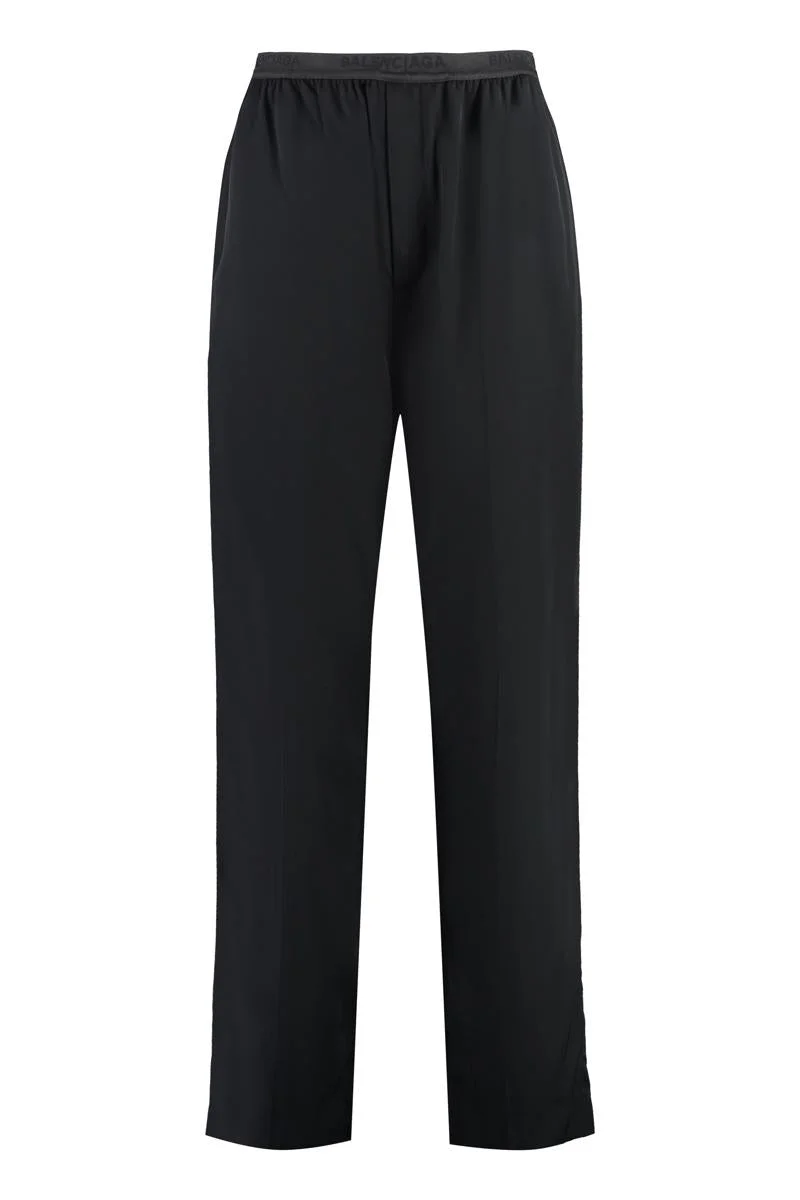 BALENCIAGA ELASTICATED WAIST TROUSERS - 1