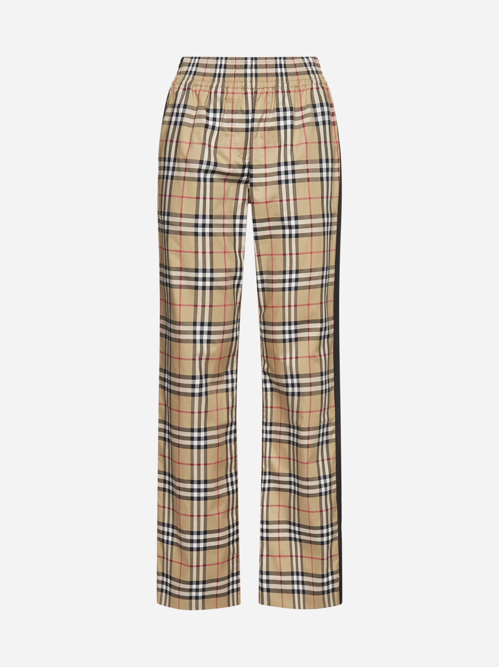 Lowane check print cotton trousers - 1