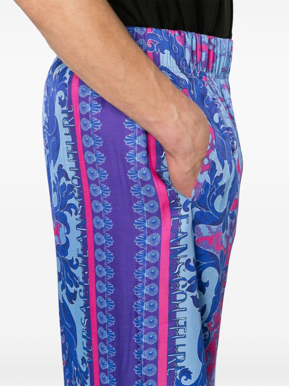 Baroque-pattern bermuda shorts - 5