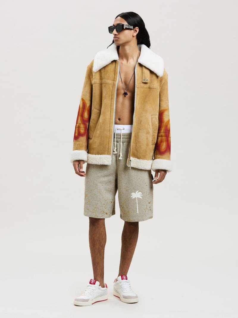 Palm Angels PXP PAINTED CLASSIC SWEATSHORTS outlook