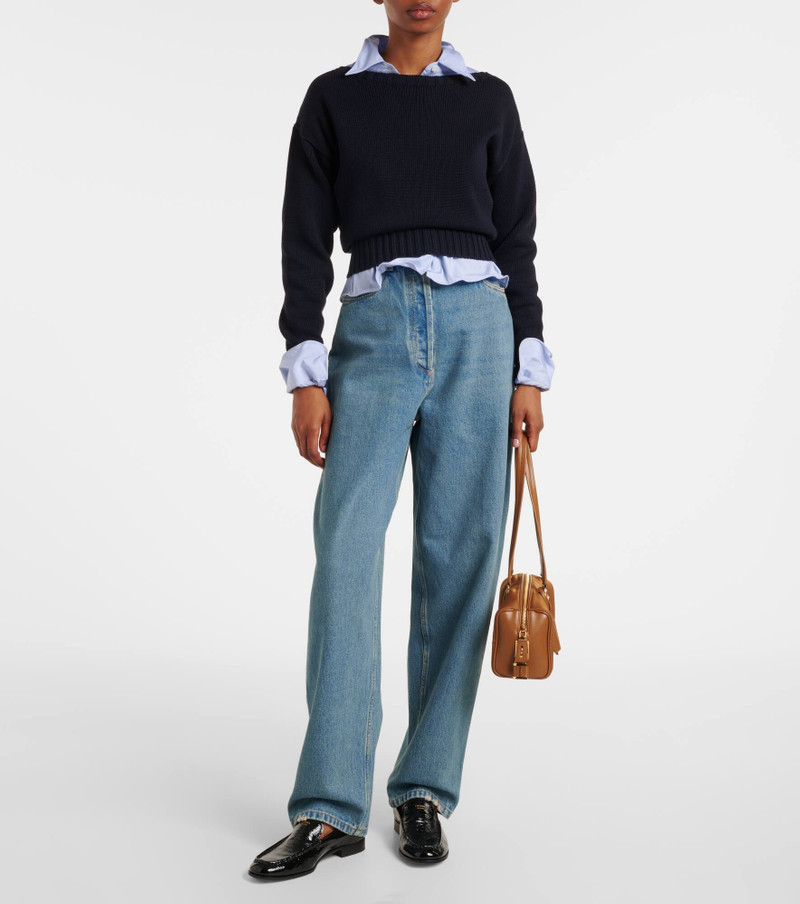 Prada High-rise wide-leg jeans outlook