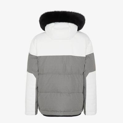 FENDI White and Vichy tech fabric jacket outlook